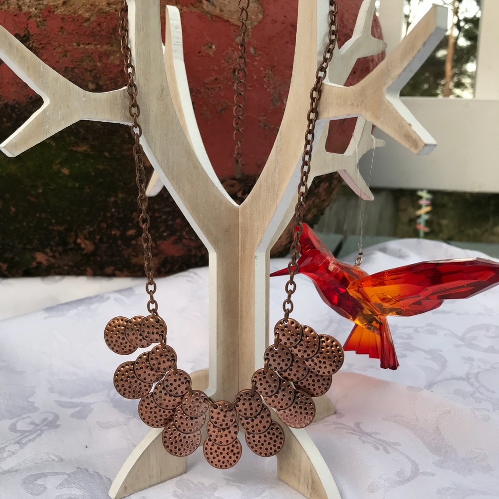 4/$20 jewelry SALE! Bronze scale necklace